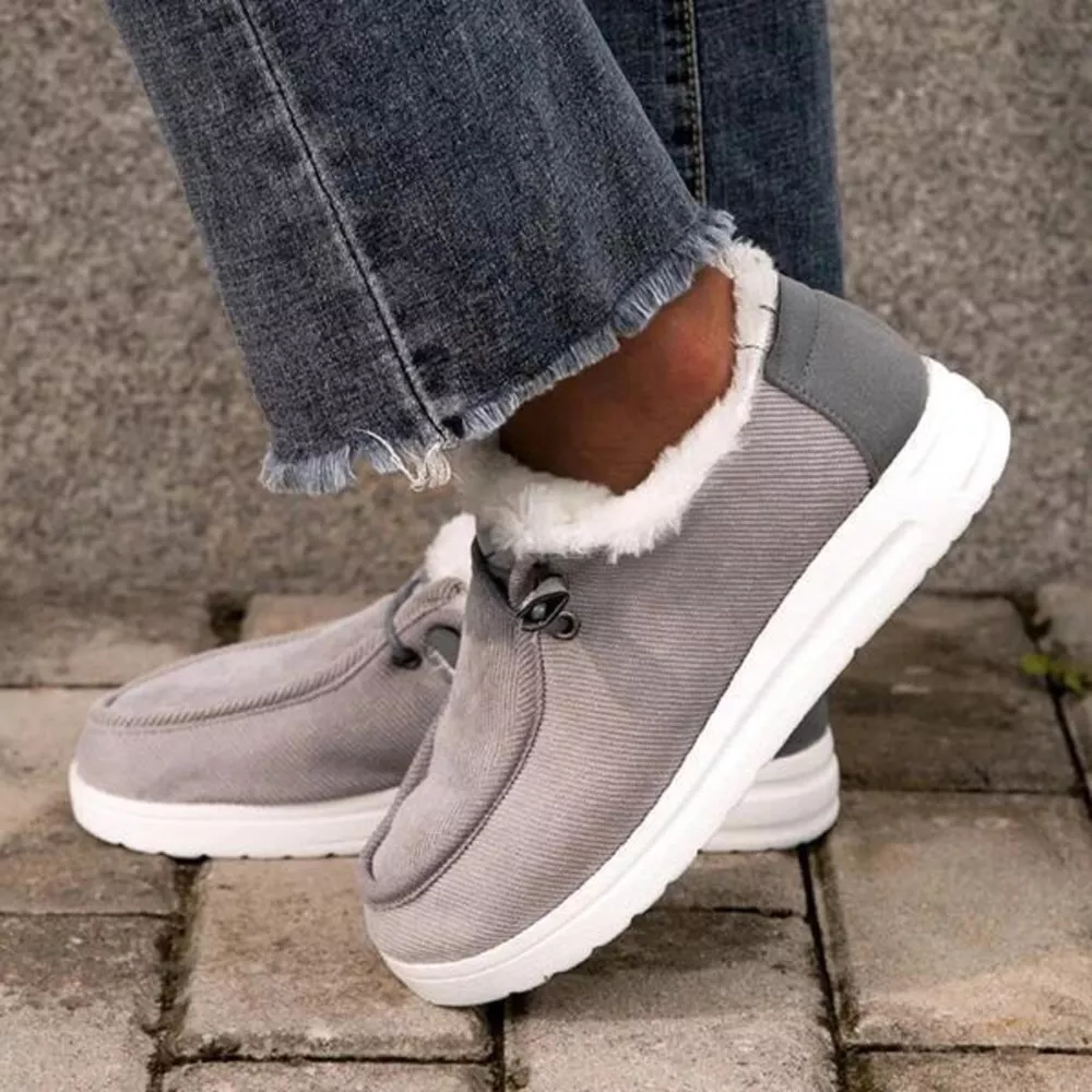 Fuzzy Lined Corduroy Slip-Ons, image 8