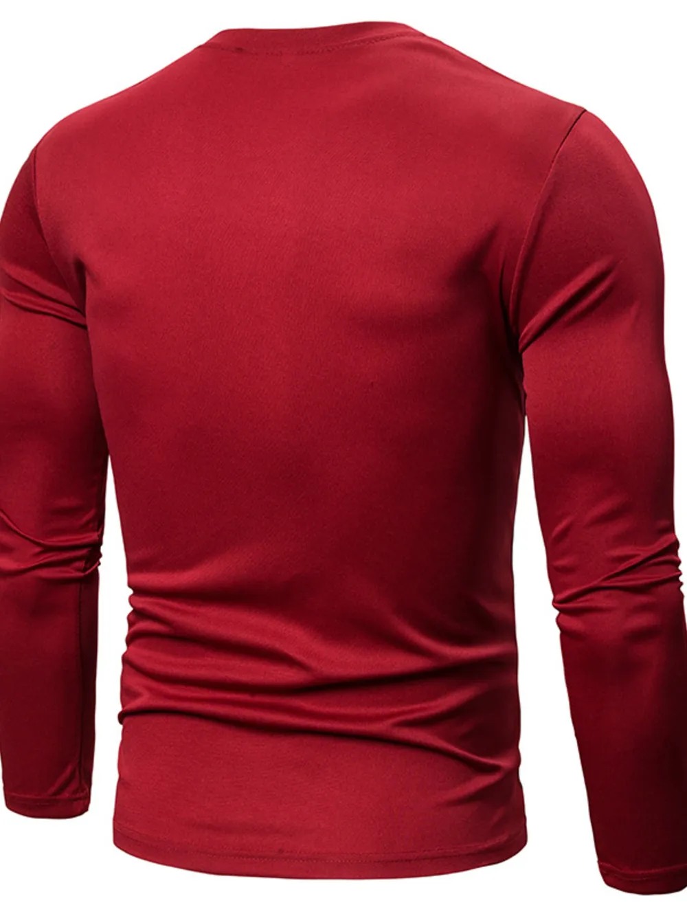 Men's Full Size Color Block Long Sleeve T-Shirt Plus Size, image 14