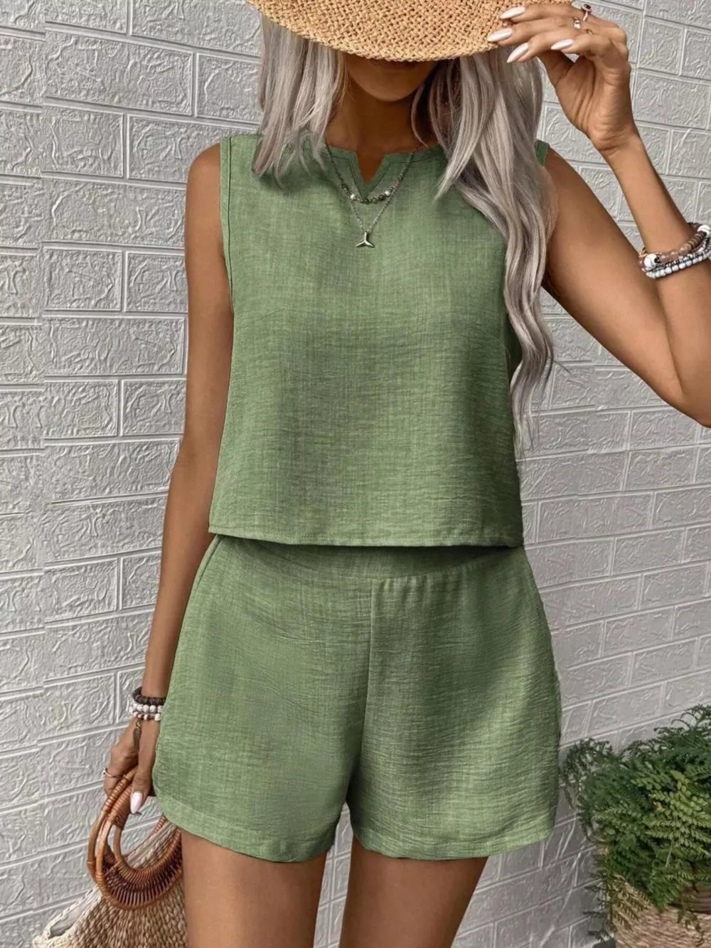 Sleeveless Top and Shorts Casual Set, image 21