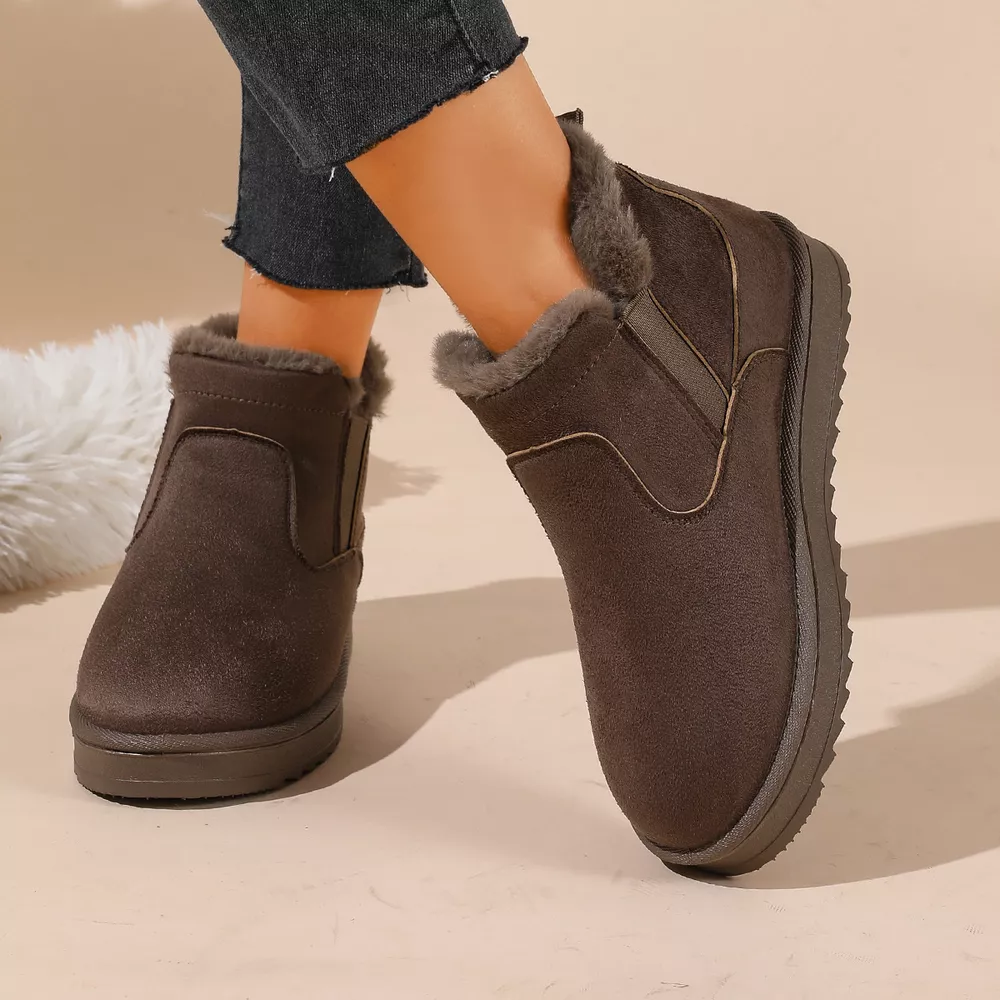 Plush Lined Winter Ankle Boots, image 16