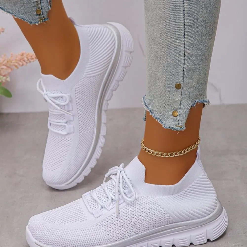 Breathable Mesh Lace Up Athletic, image 5