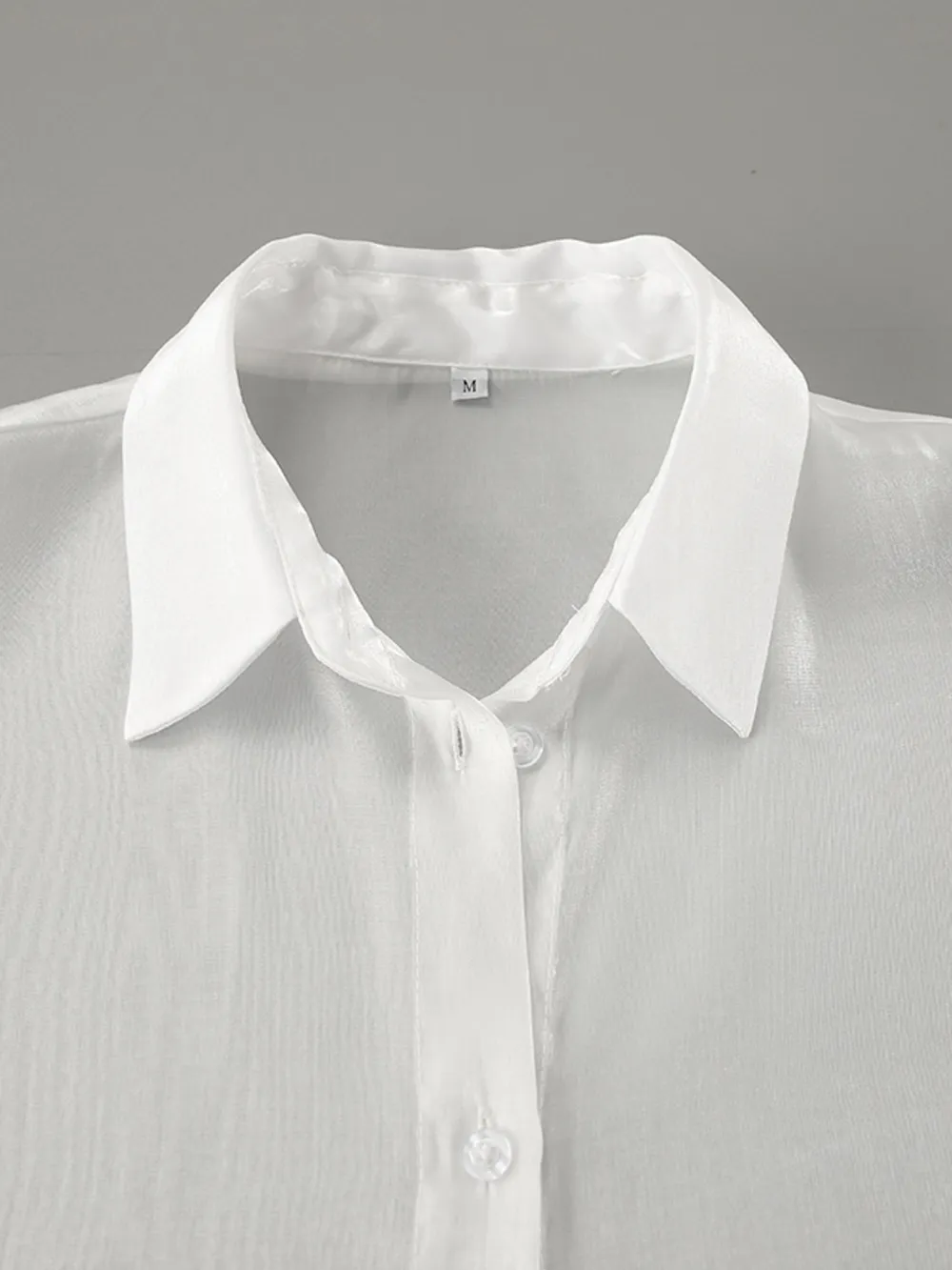 Button Up Flounce Sleeve Shirt, image 9