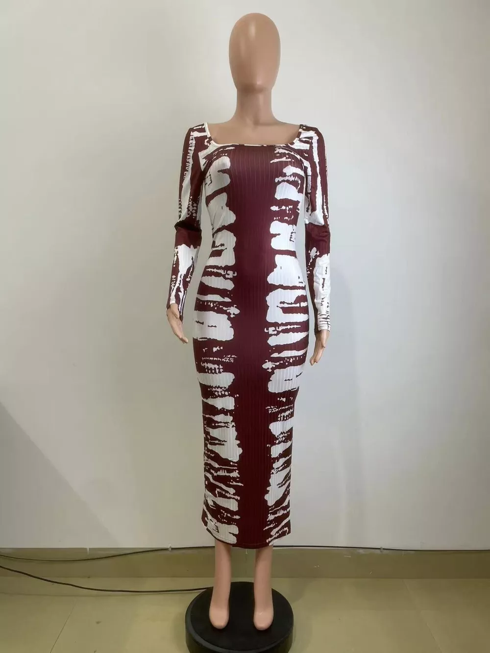 Tie-Dye Long Sleeve Maxi Dress, image 10