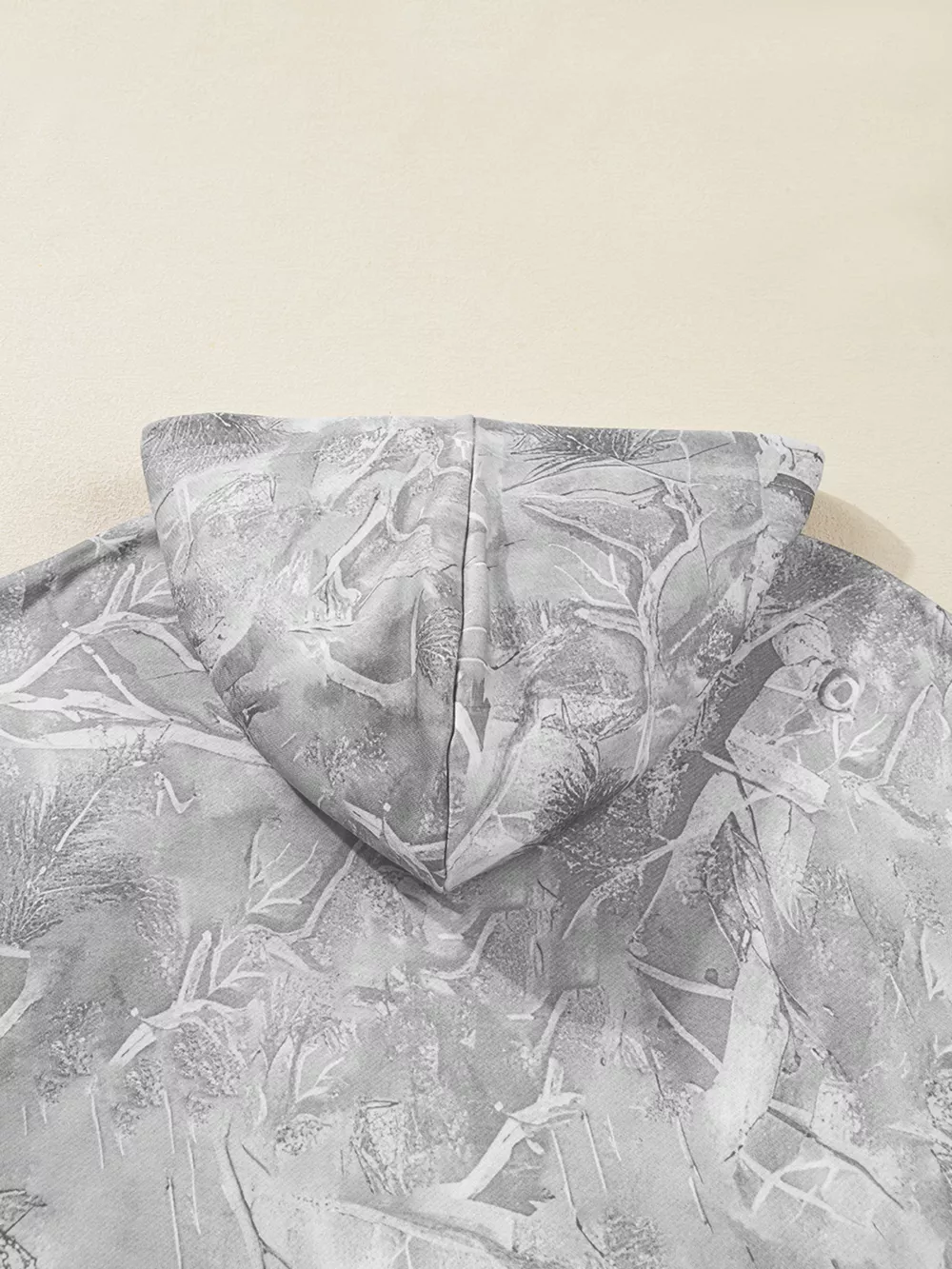 Camouflage Woodland Print Oversized Sporty Hoodie, image 4