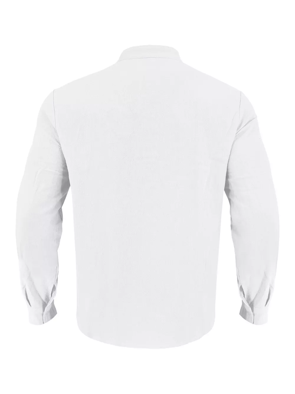 Men's Full Size Button Detail Long Sleeve Shirt Plus Size, image 17