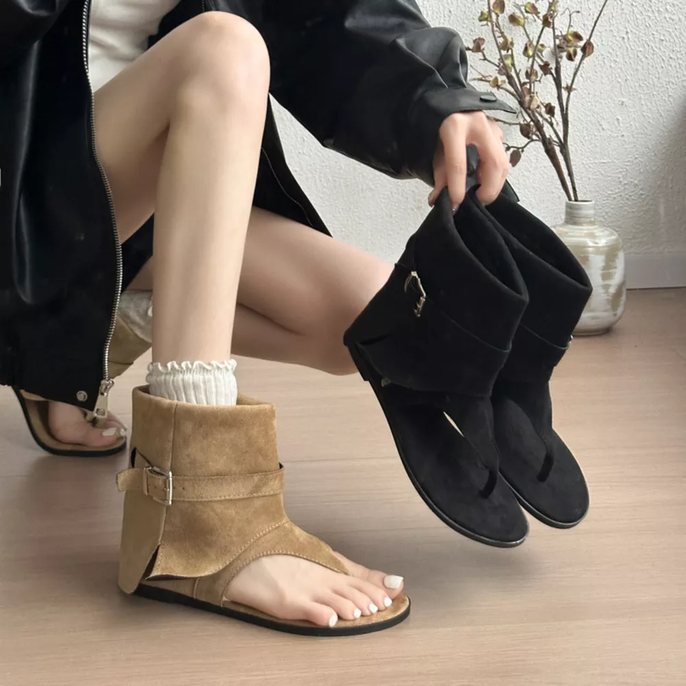 Toe Post Buckle Sandals, image 2
