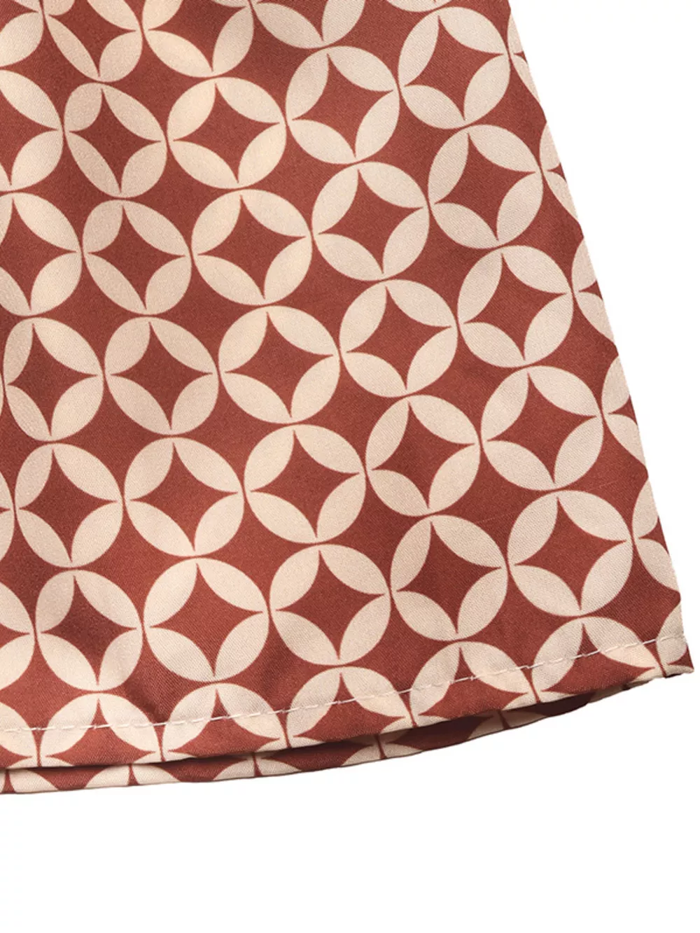 One-Shoulder Top and Geometric Print Maxi Skirt Set, image 14
