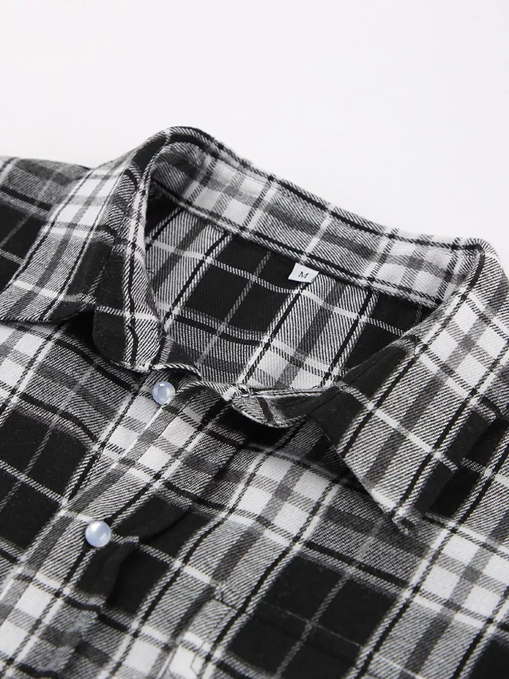 Oversized Plaid Button Up Shirt, image 6