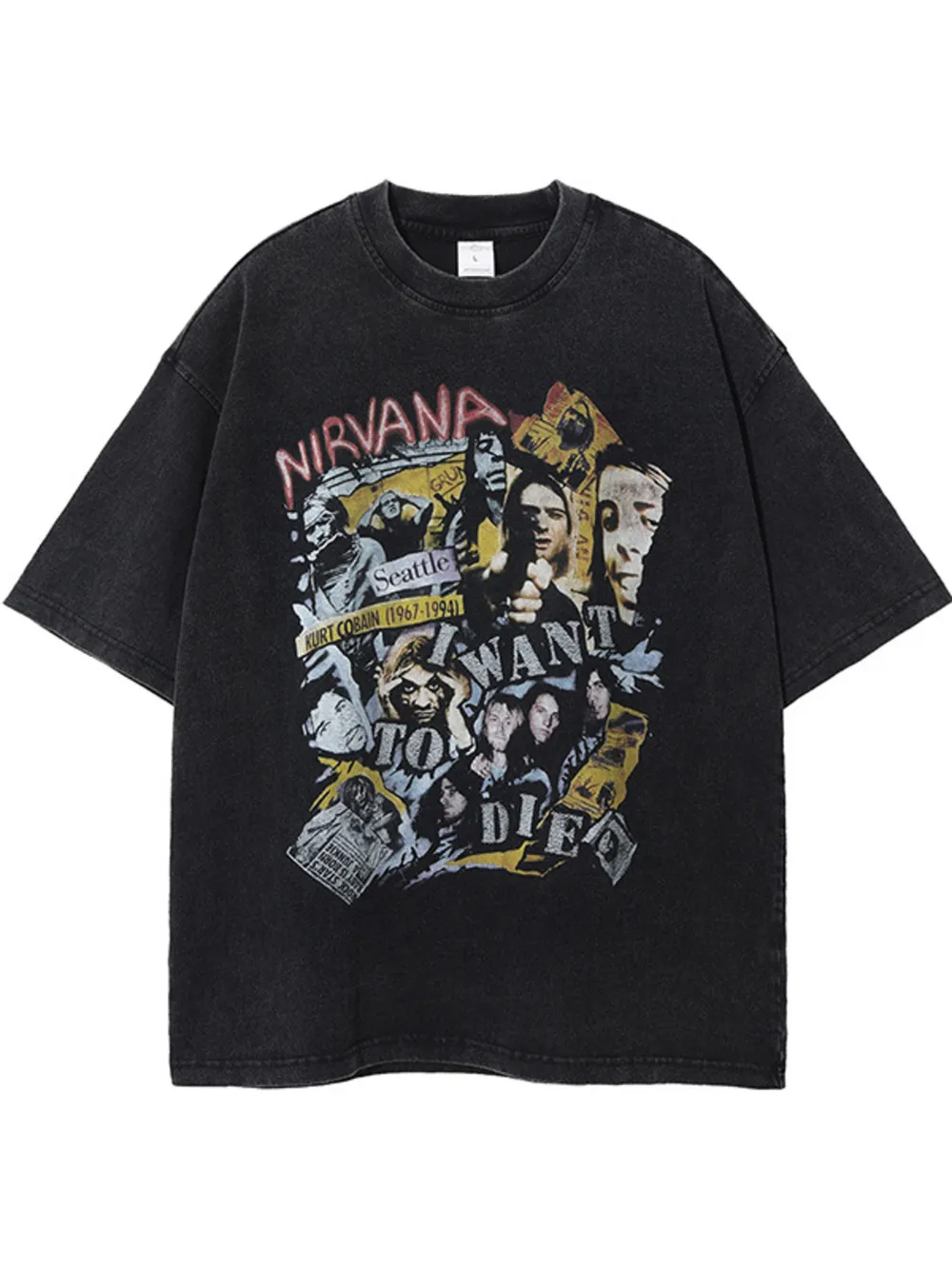 Men's Graphic Round Neck Half Sleeve T-Shirt, image 2