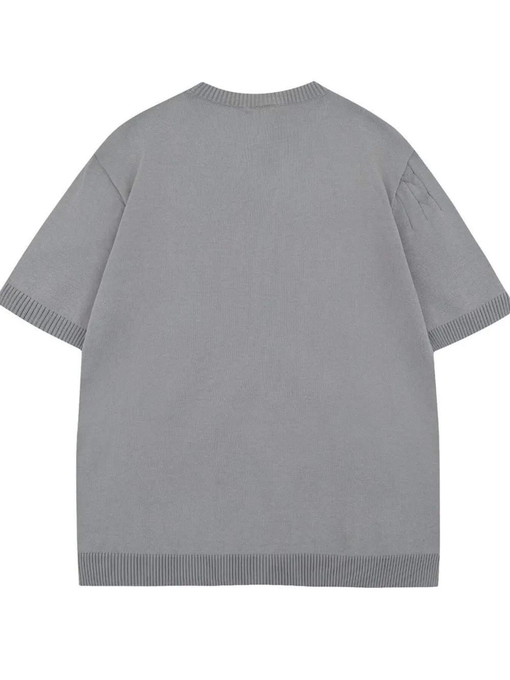 Men's Textured Cable Knit Short Sleeve Top, image 11