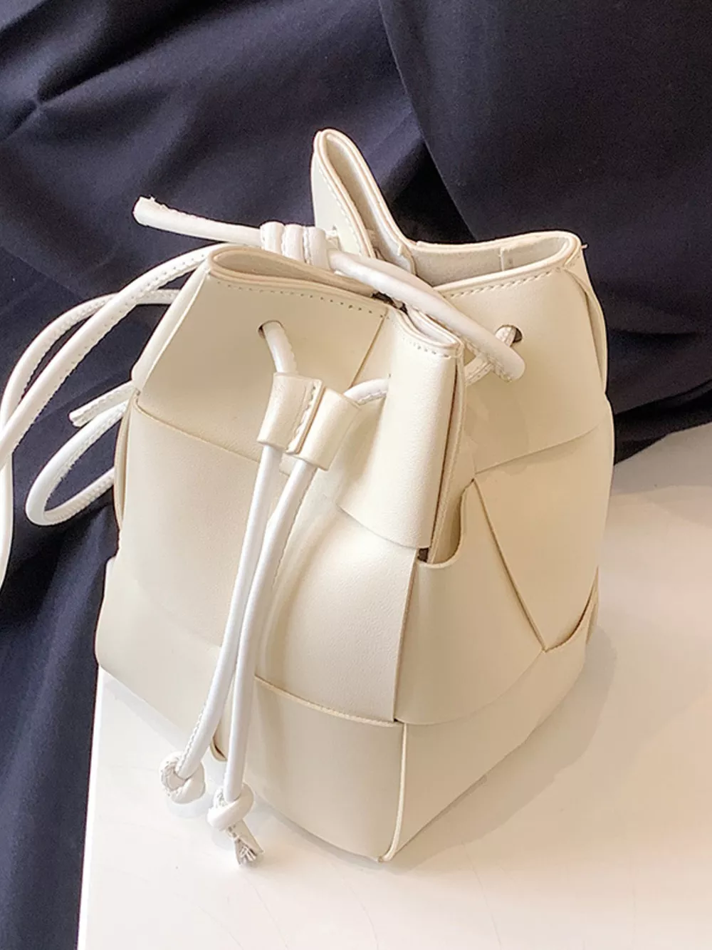 Woven Bucket Crossbody Bag, image 5