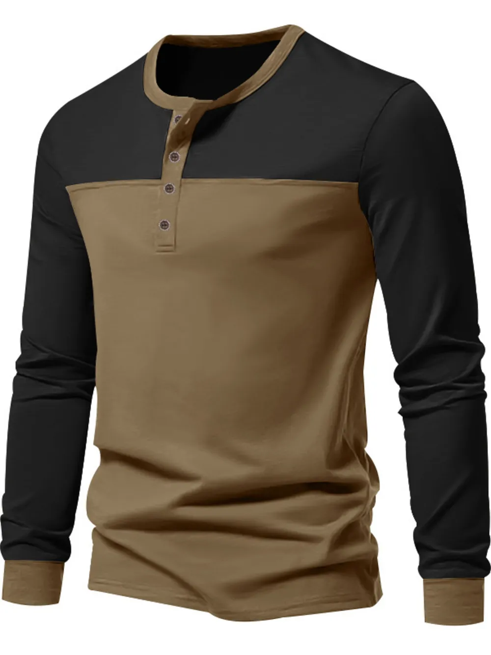 Men's Full Size Button Detail Short Sleeve Top Plus Size, image 8