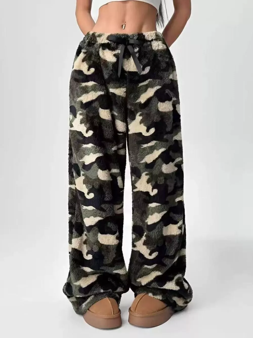 Leopard Wide Leg Pants