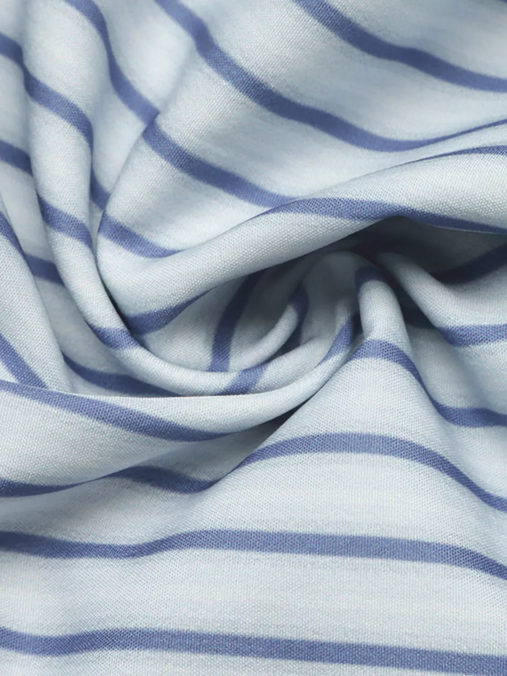 Striped Mandarin Knot Buttons Peplum Hem Shirt, image 12