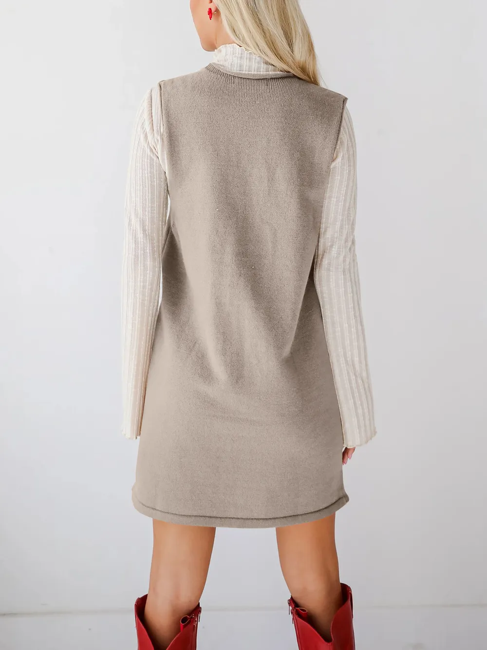 Sleeveless Knit Dress with Pockets, image 20