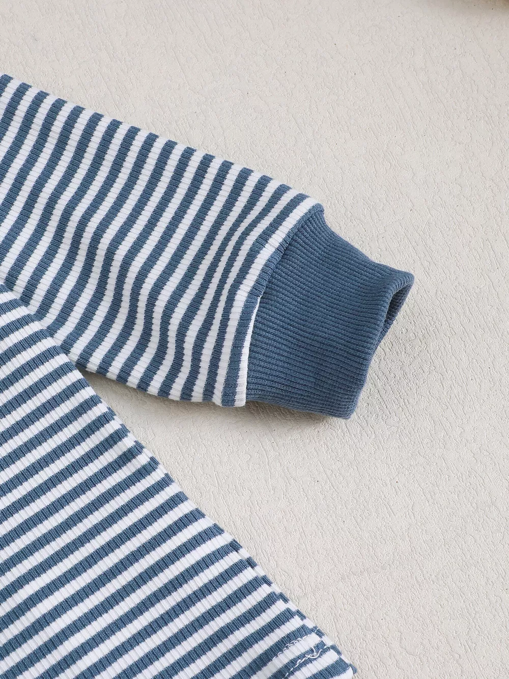 Children's Bear Striped Top and Pants Set, image 9
