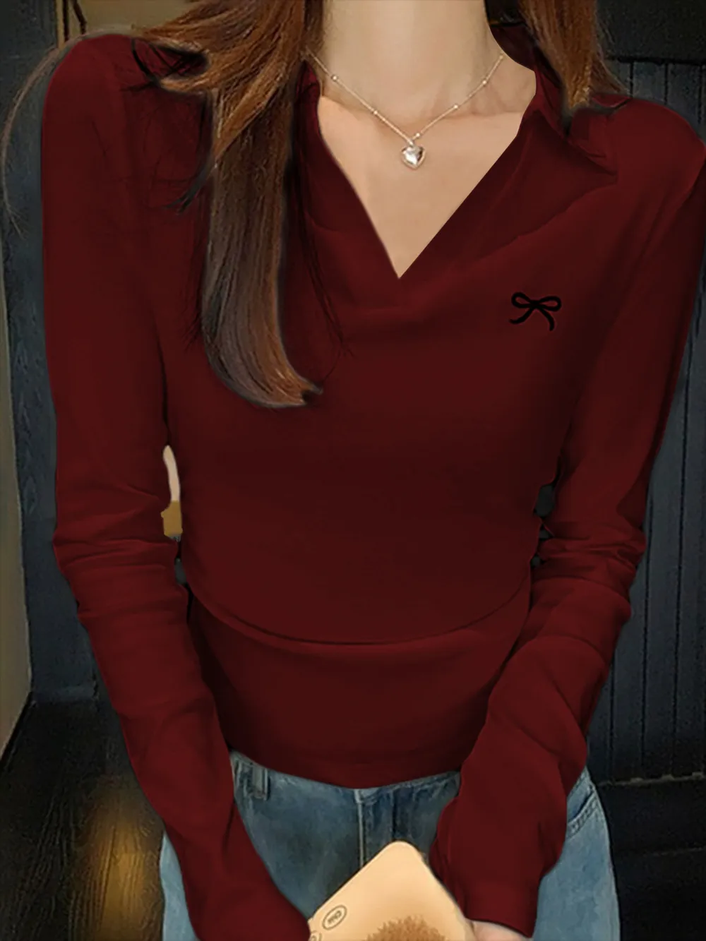 Johnny Collar Long Sleeve T-Shirt, image 8
