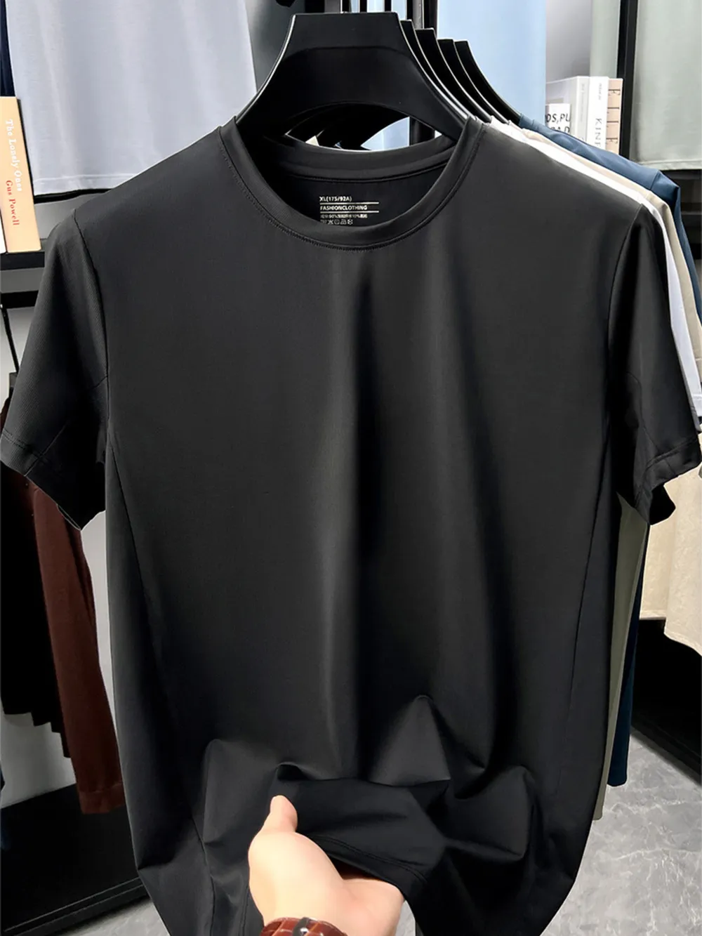 Men's Full Size Moisture-Wicking Short Sleeve T-Shirt Plus Size, image 5