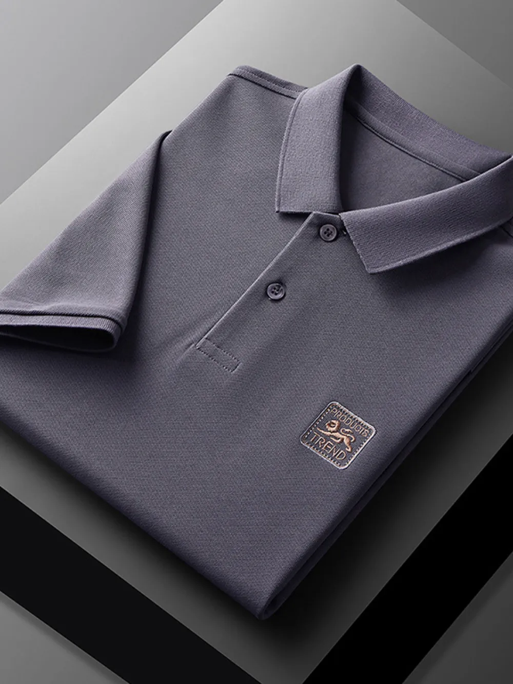 Men's Plus Size Breathable Short Sleeve Polo, image 7