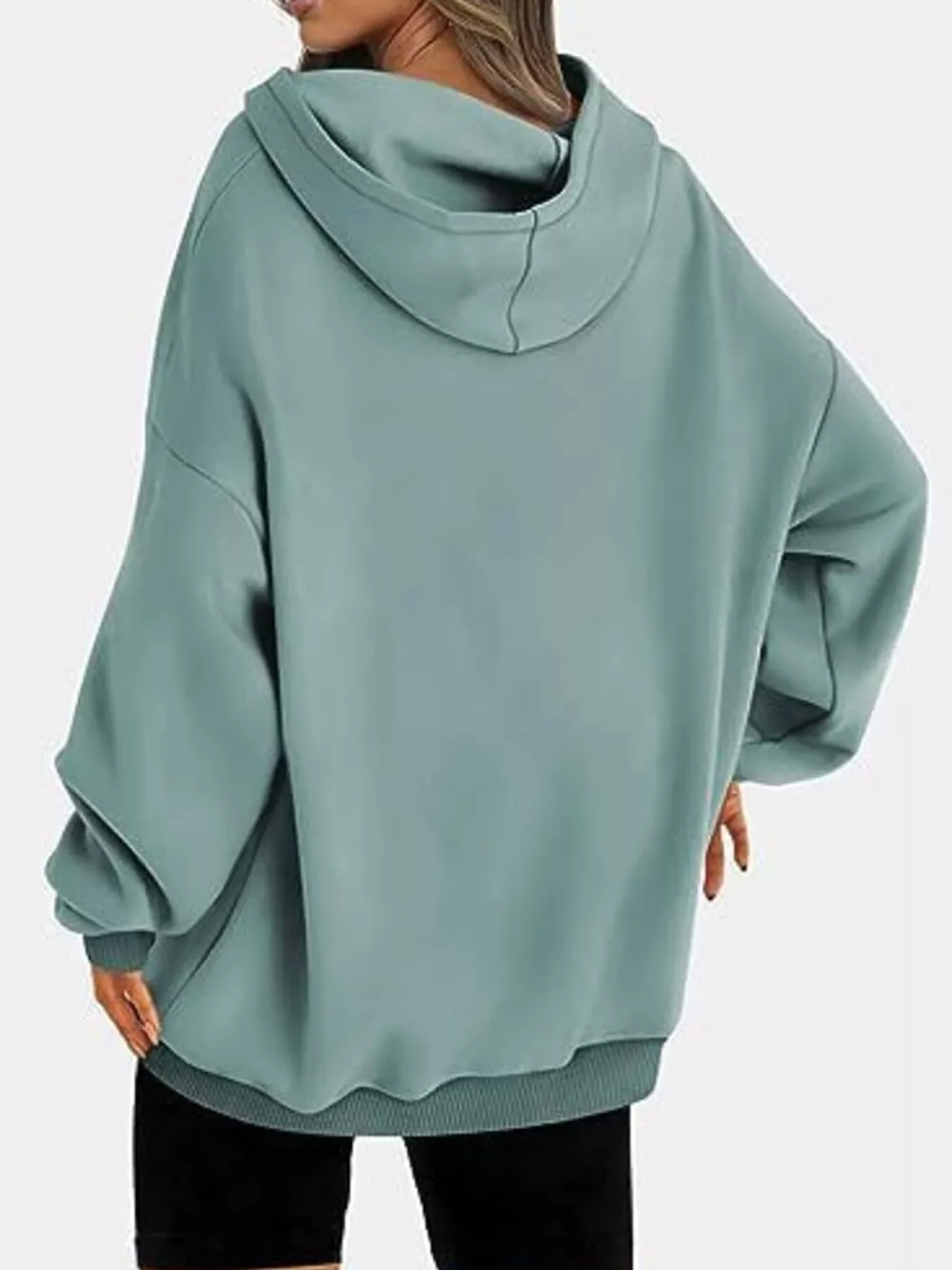 Drop Shoulder Long Sleeve Hoodie, image 17