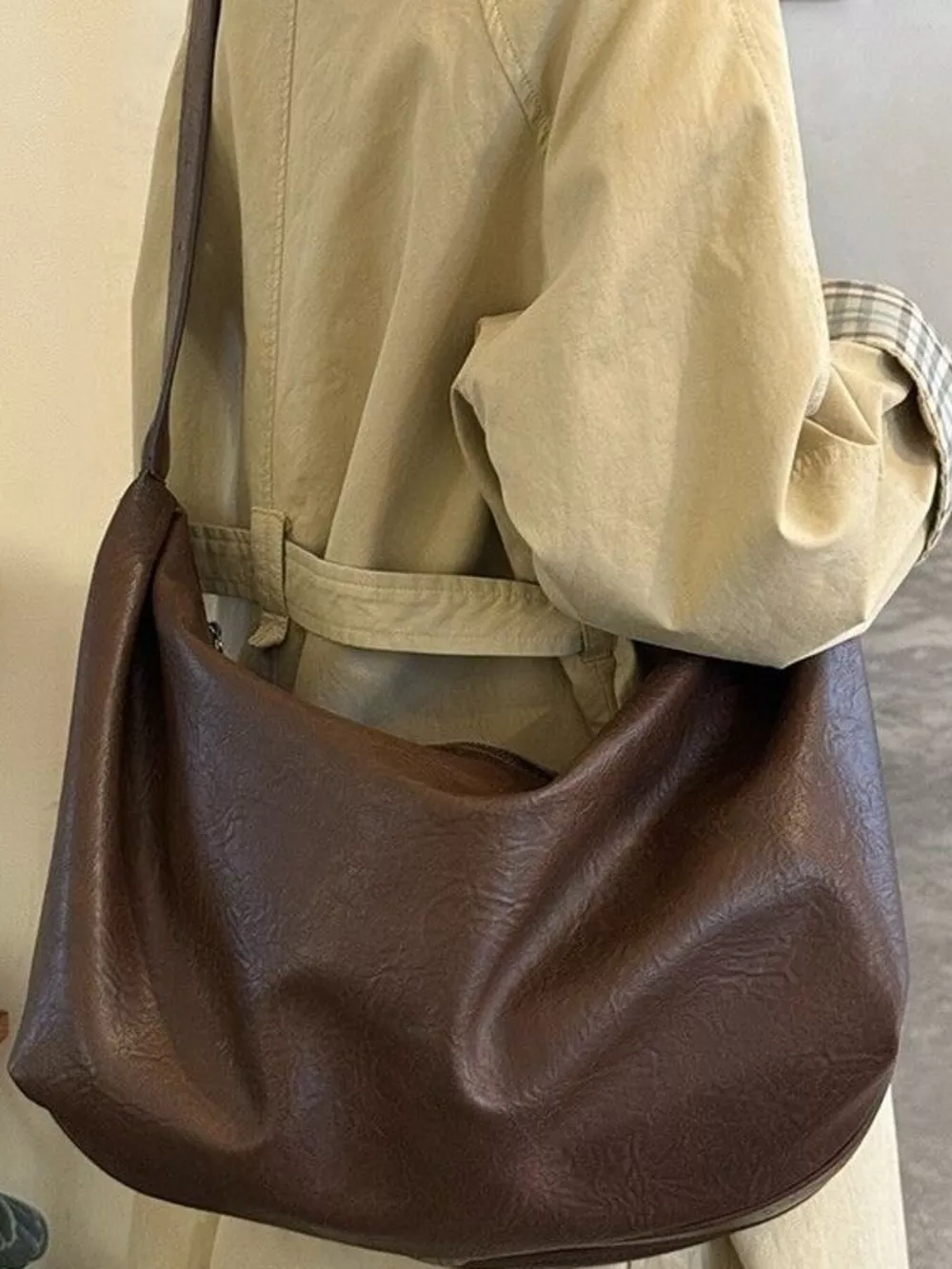 Large Capacity Faux Leather Tote Bag, image 10