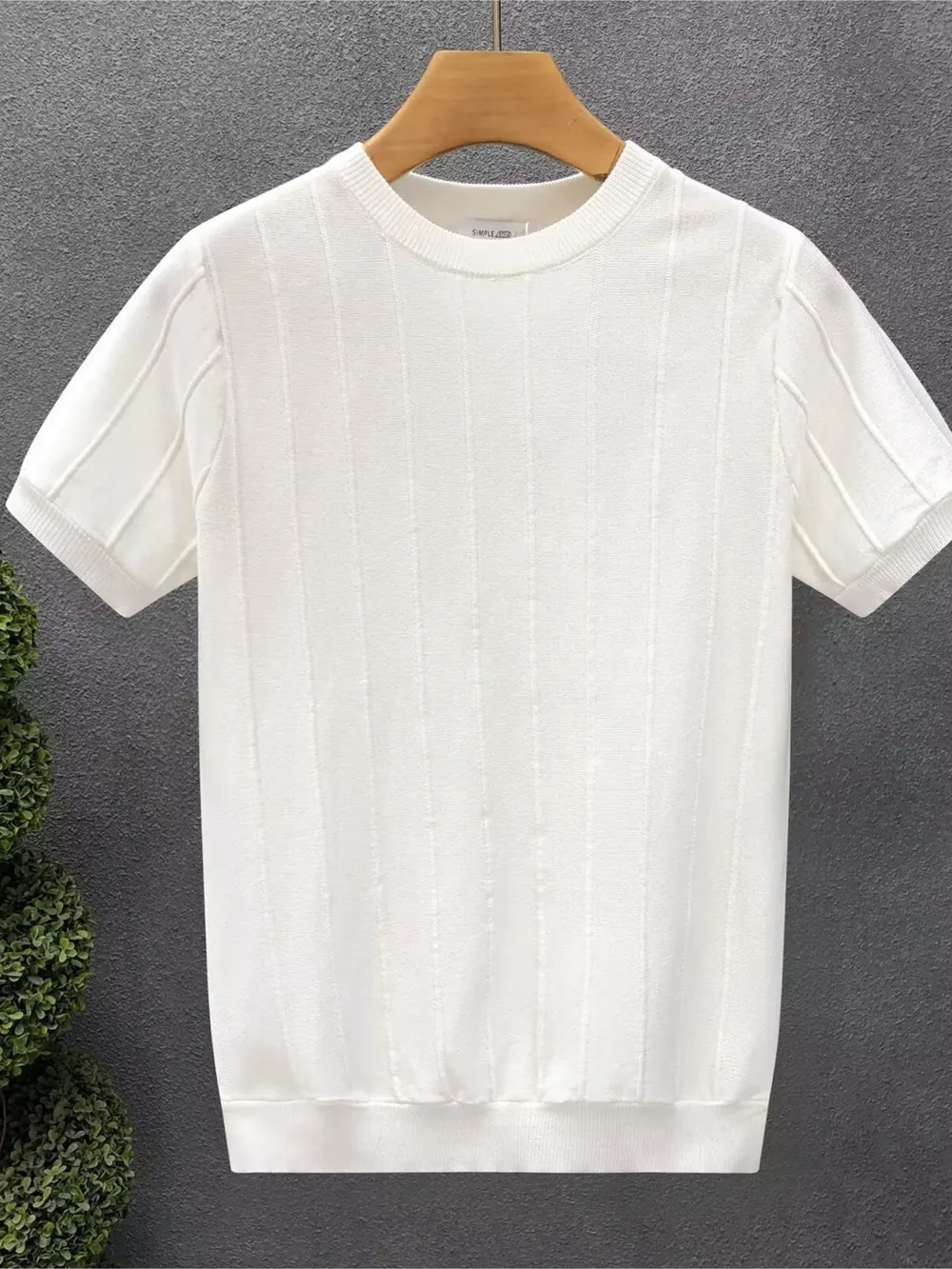 Men's Full Size Round Neck Short Sleeve T-Shirt Plus Size, image 5