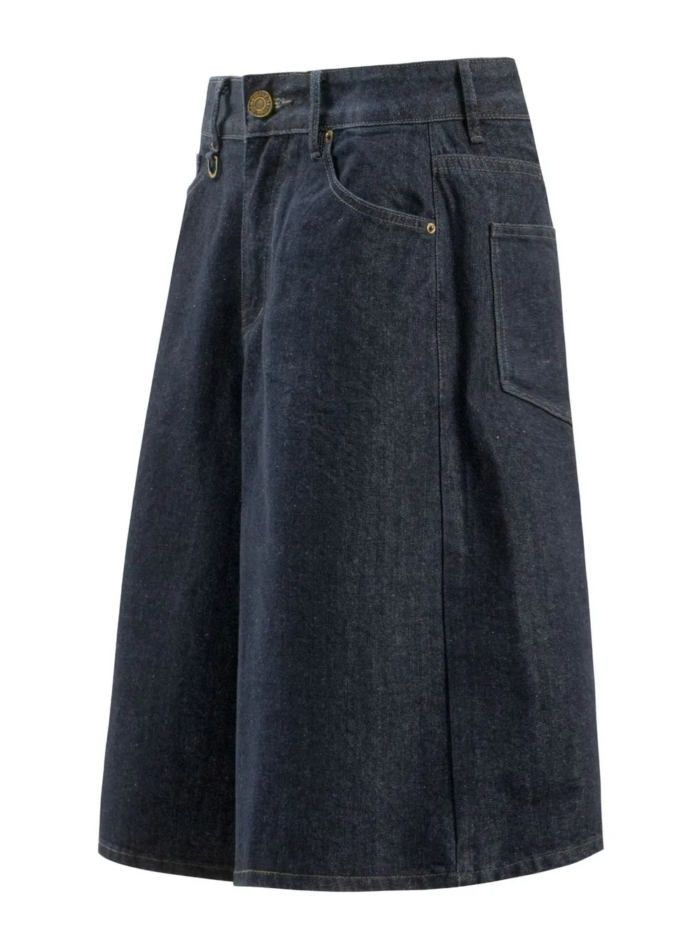 Men's Wide-Leg Denim Shorts with Pockets, image 3