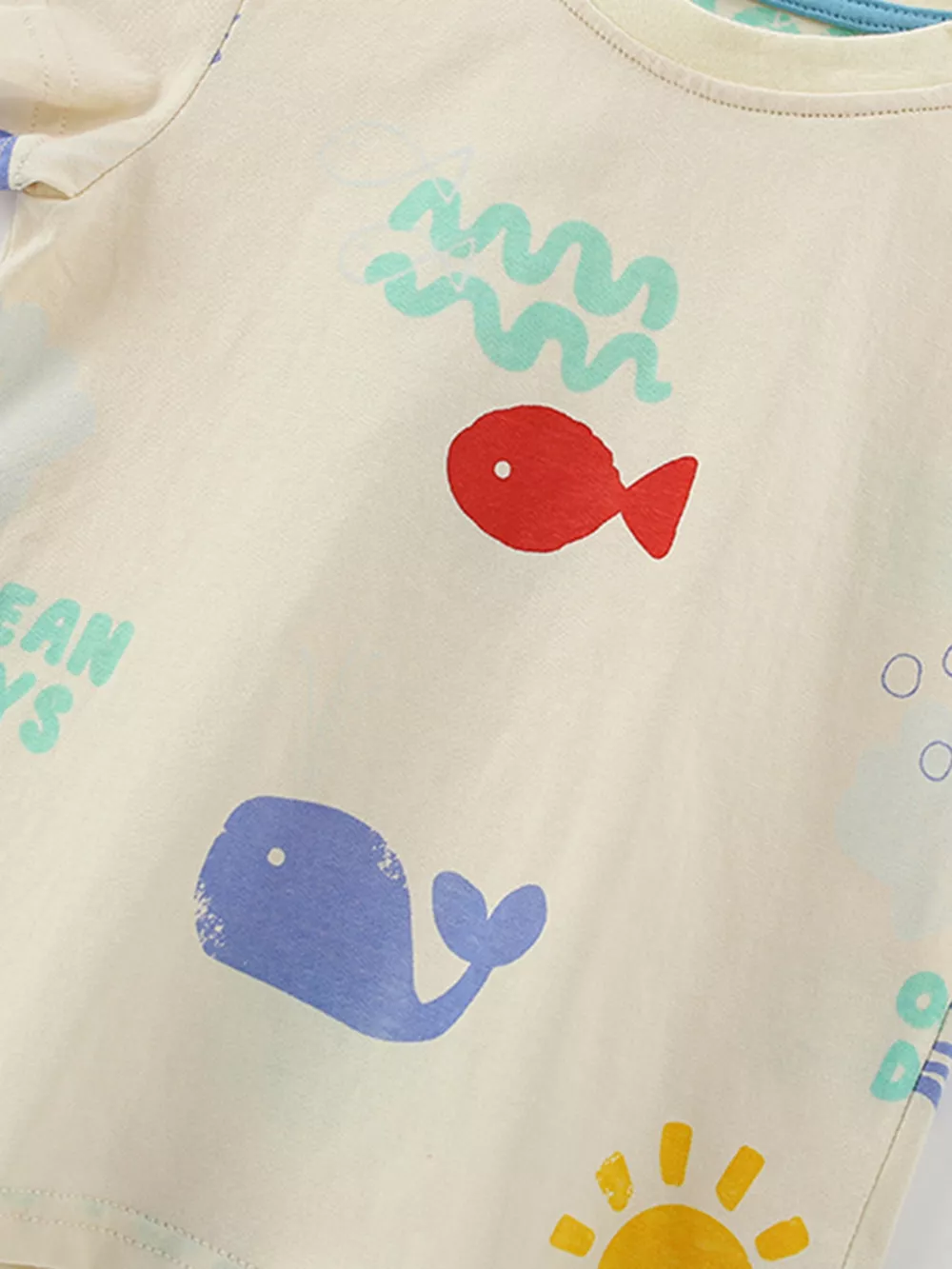 Children's Fish Short Sleeve Tee and Shorts Set, image 2
