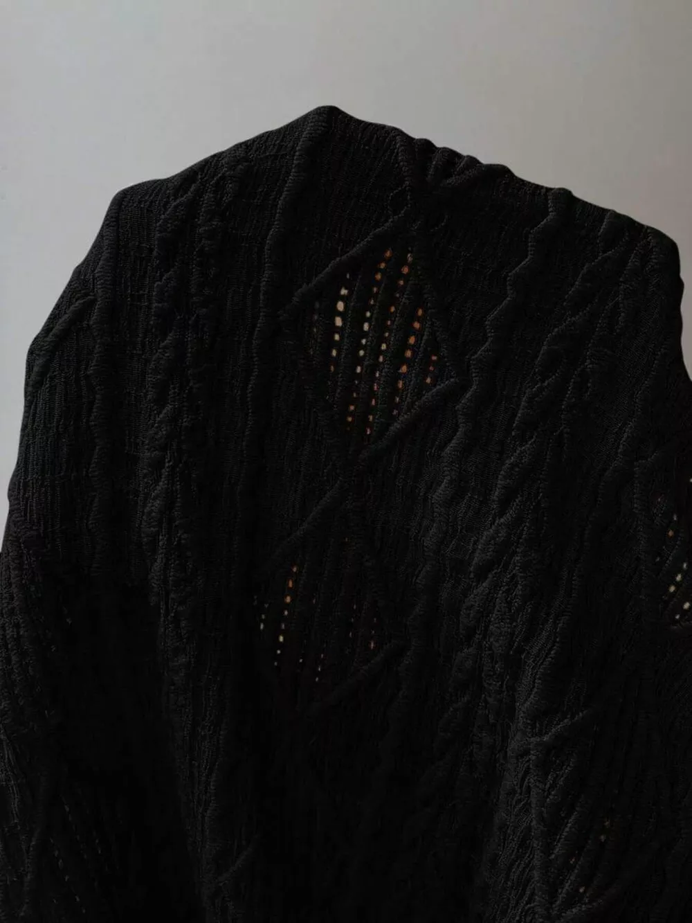 Diamond Pattern Round Neck Top, image 12