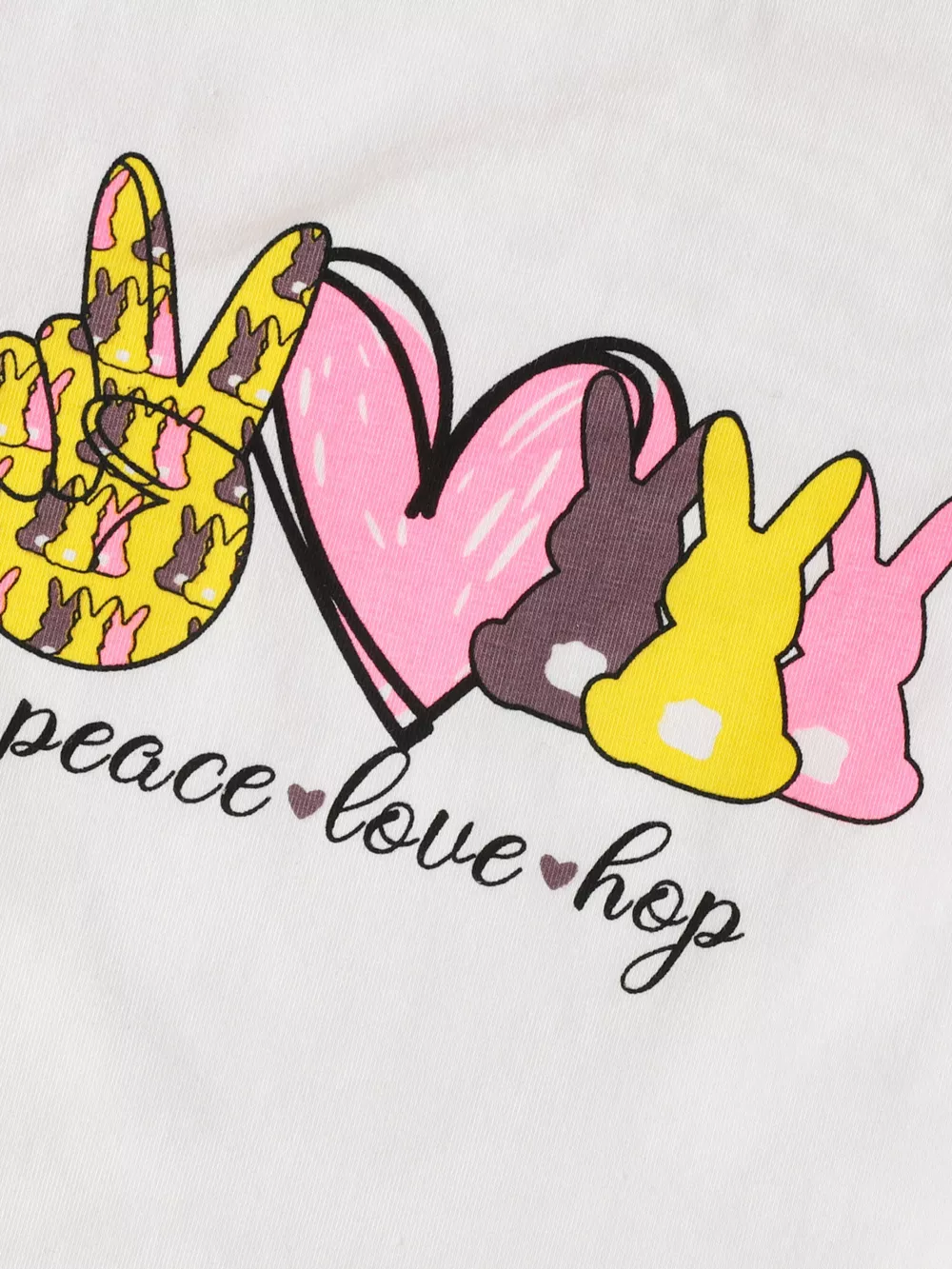 Children's Easter Bunny Short Sleeve Top and Pants Set, image 3