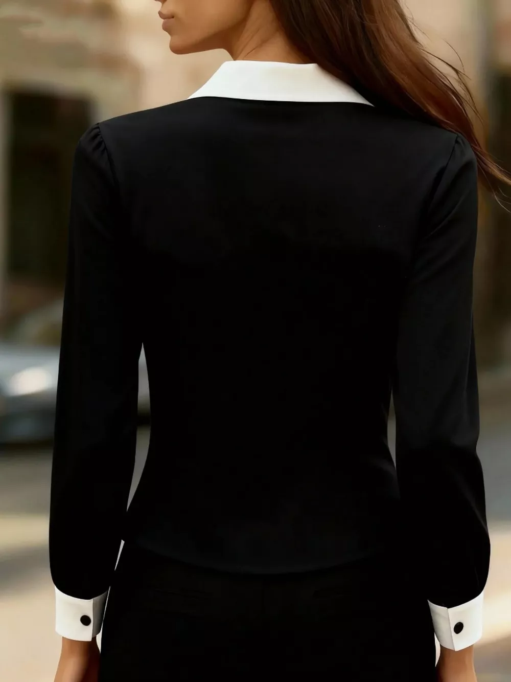 Contrast Button-Down Shirt, image 6