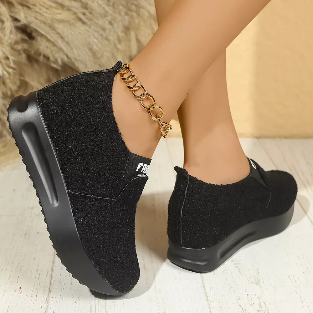 Round Toe Platform Slip-Ons, image 3