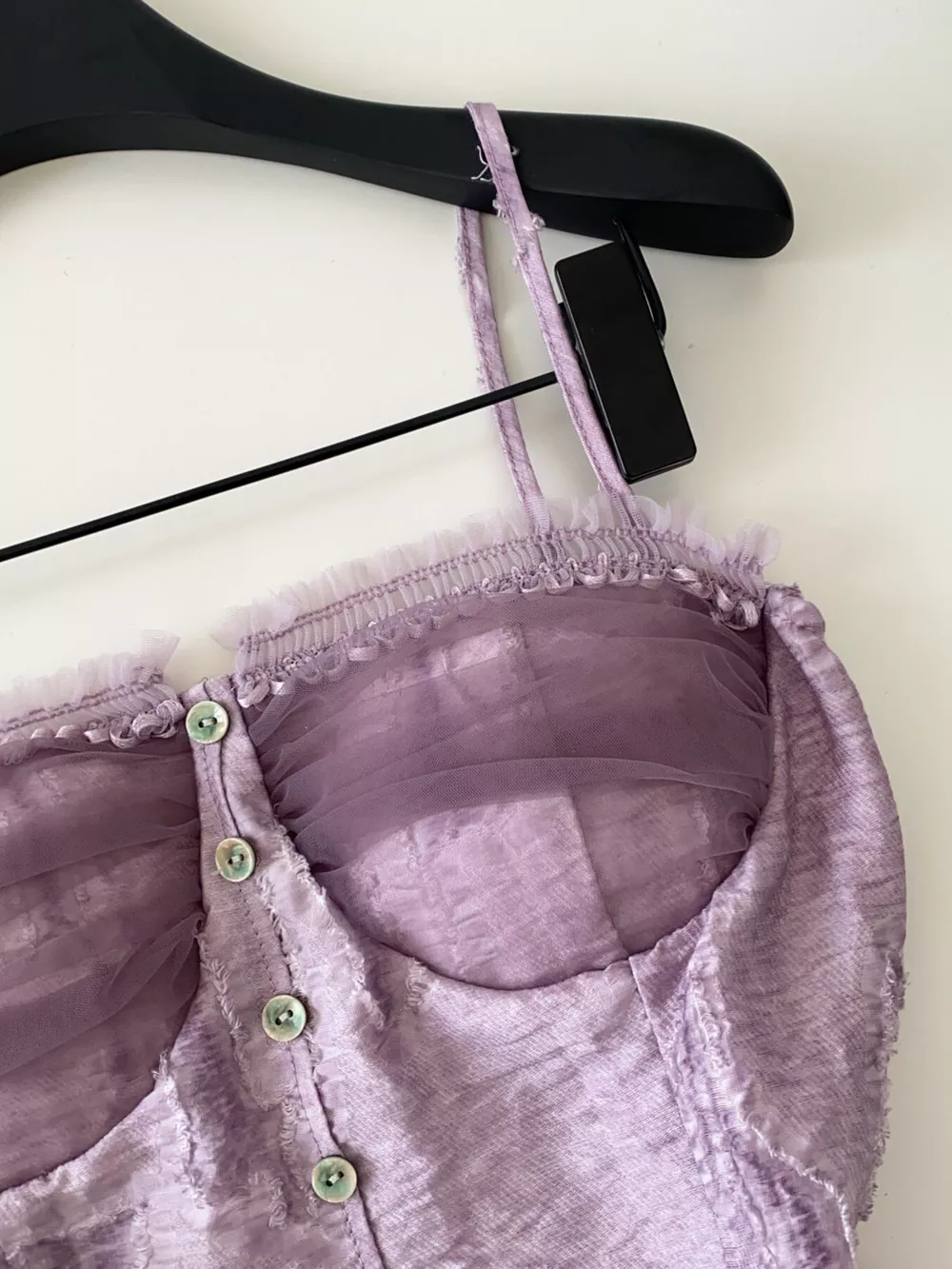 Lace Trimmed Ruffled Hem Tank, image 6