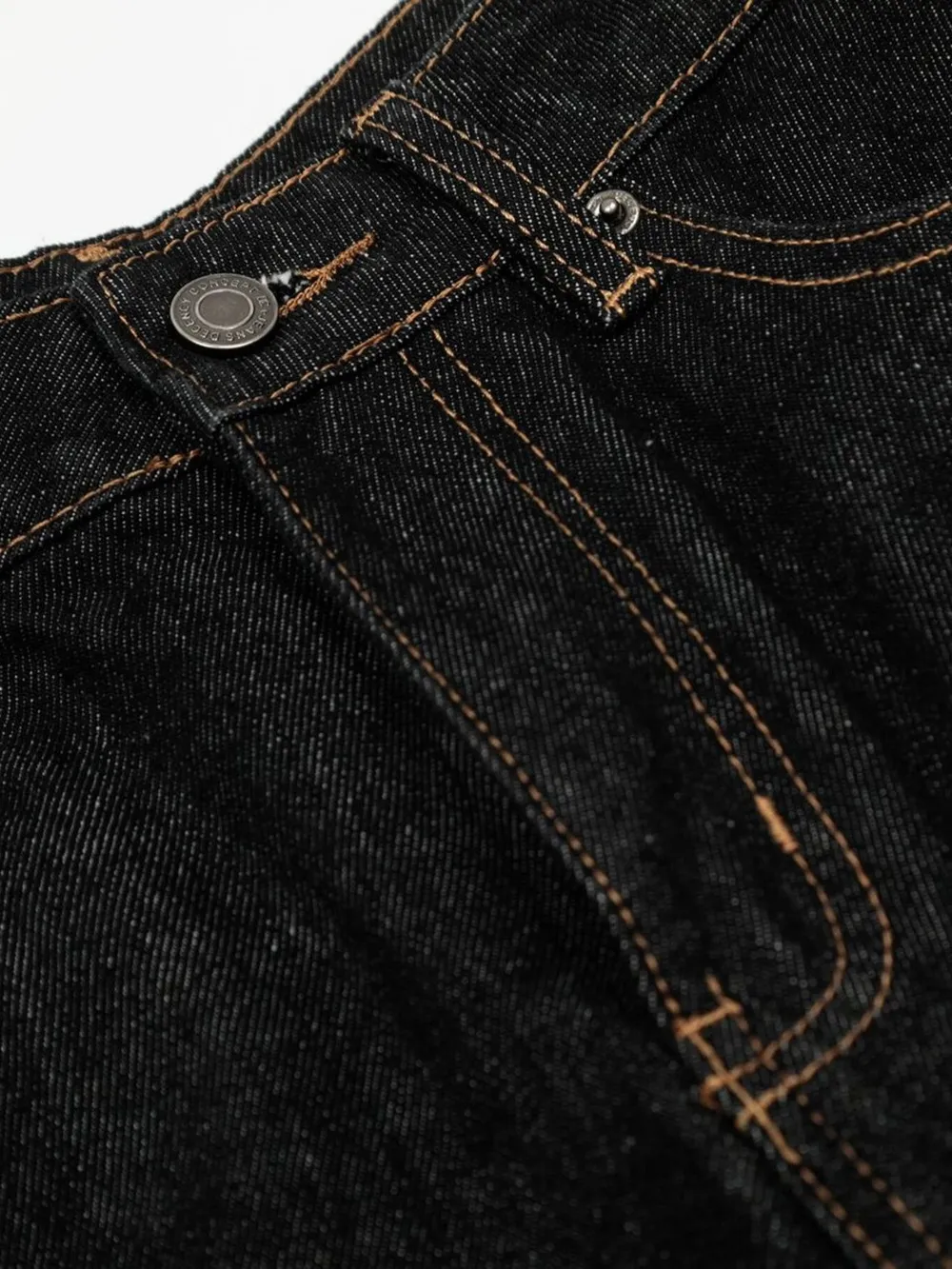 Men's Baggy Denim Shorts with Cuffed Hem, image 10