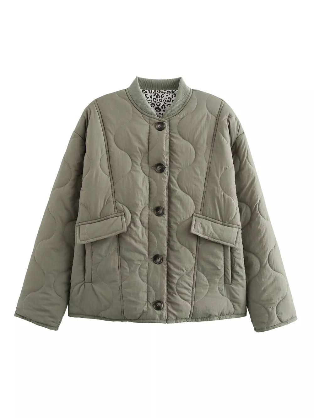Quilted Button-Down Lightweight Jacket, image 2