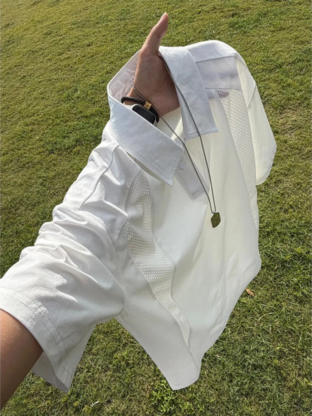 Men's Plus Size Button Detail Short Sleeve Polo