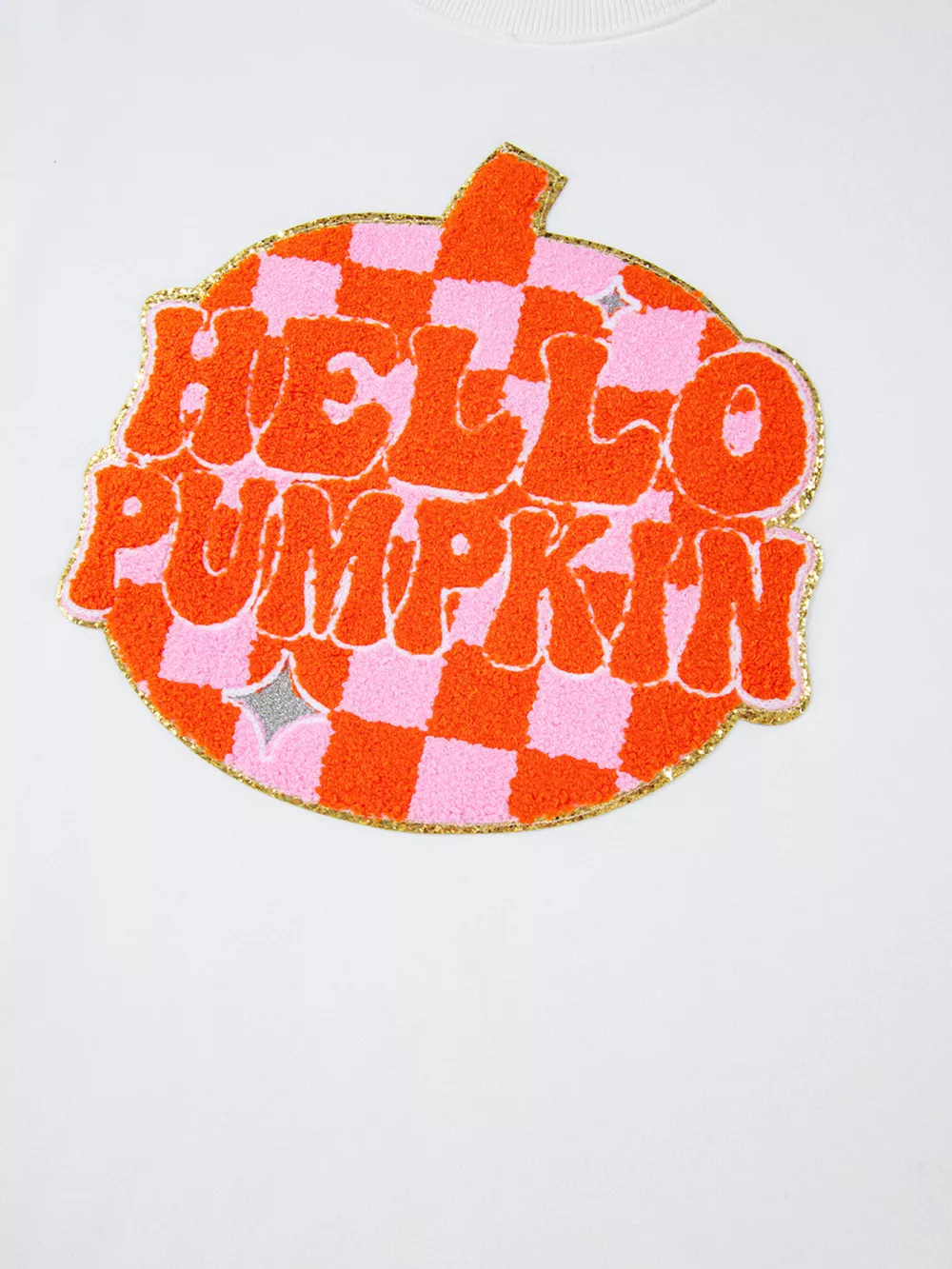 Halloween Pumpkin Patched Pattern Long Sleeve Sweatshirt, image 8