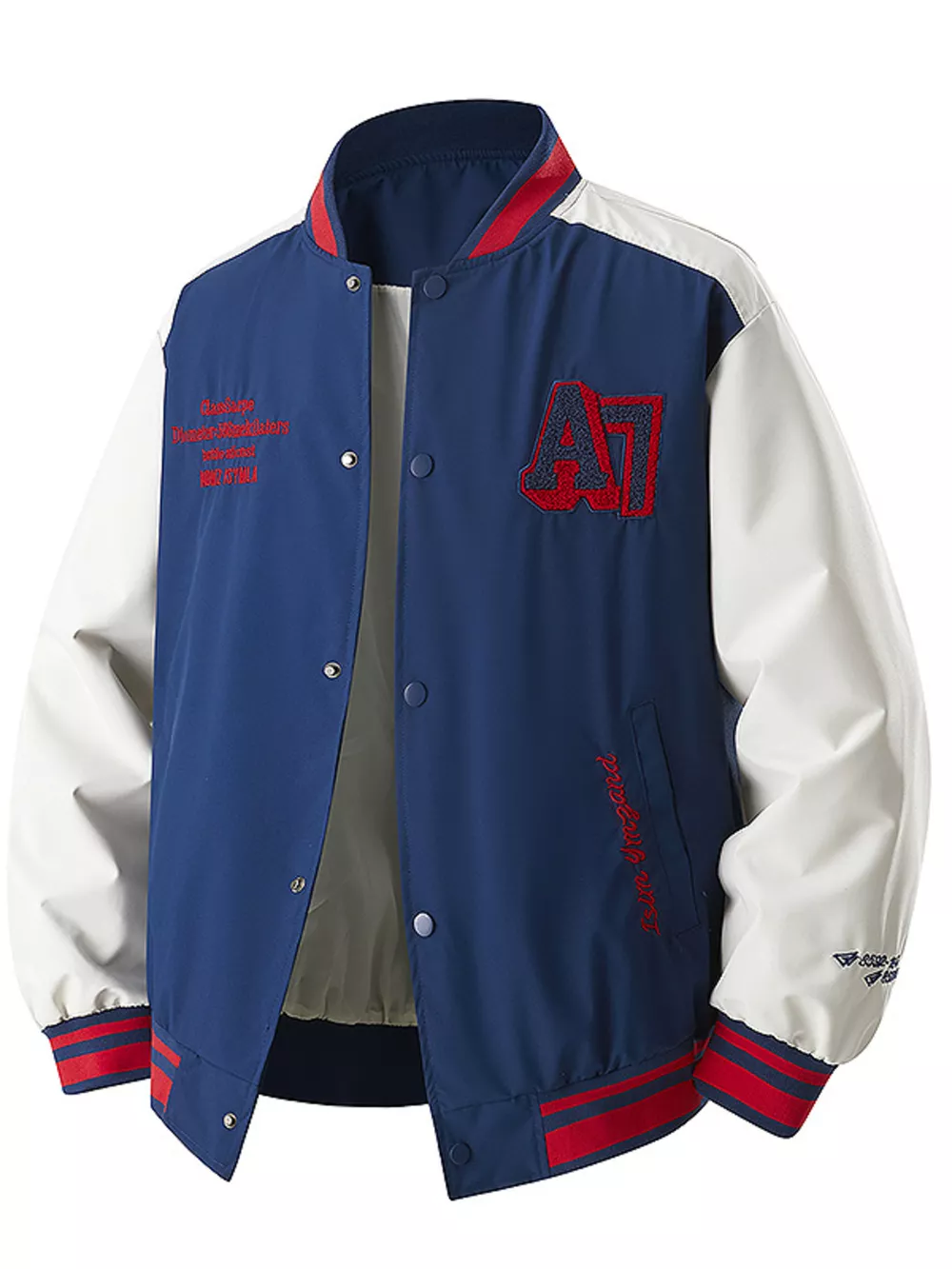 Men's Plus Size Snap Down Long Sleeve Jacket, image 2