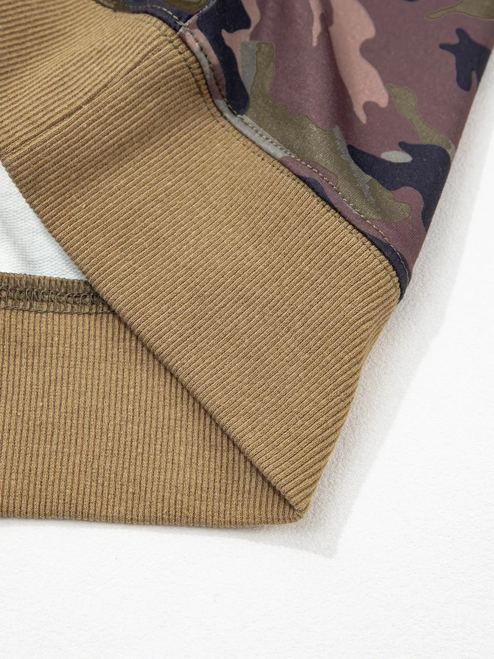 Plus Size Camouflage Print Long Sleeve Oversized Shift Sweatshirt, image 7