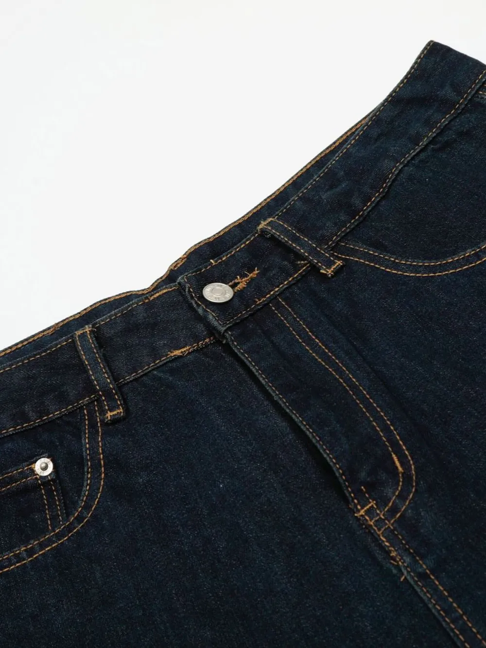 Men's Wide Leg Wash Denim Shorts, image 9