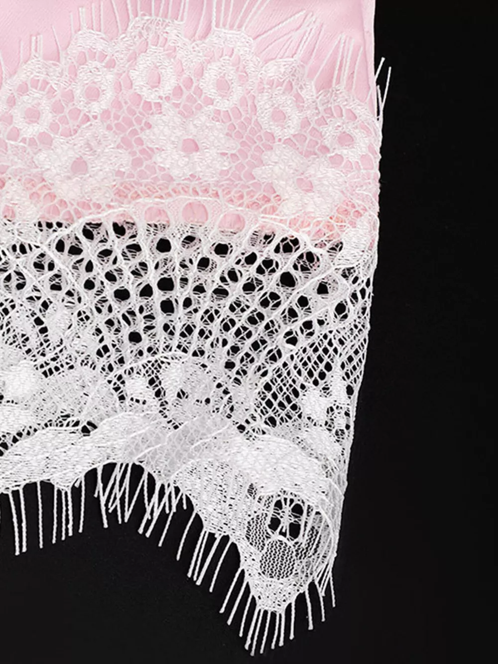 Lace Trimmed Satin Cami, image 8