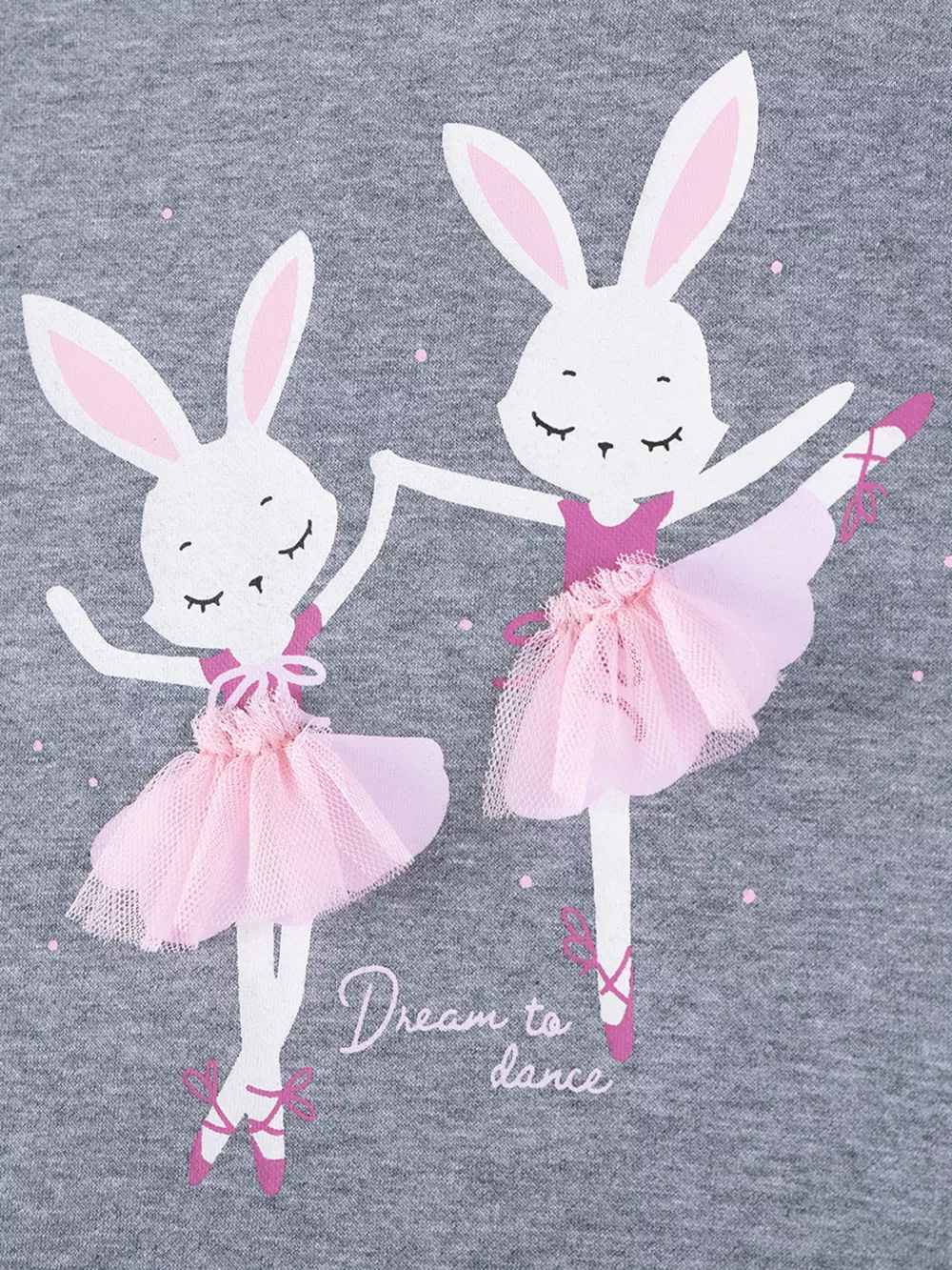 Children's Rabbit Sweatshirt Tulle Tutu Dress, image 4