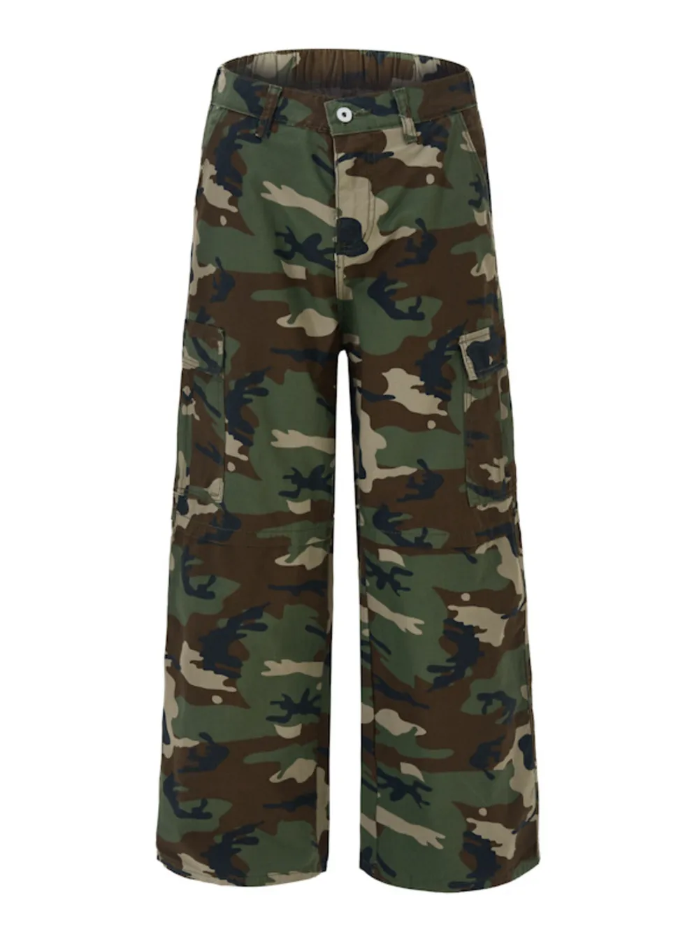 Men's Loose Fit Camouflage Cargo Pants, image 2