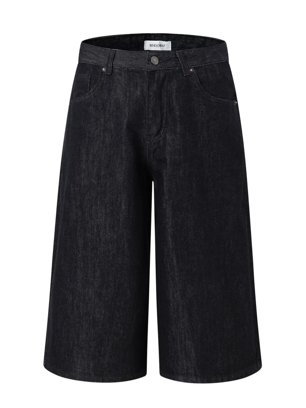 Men's Wide-Leg Denim Shorts