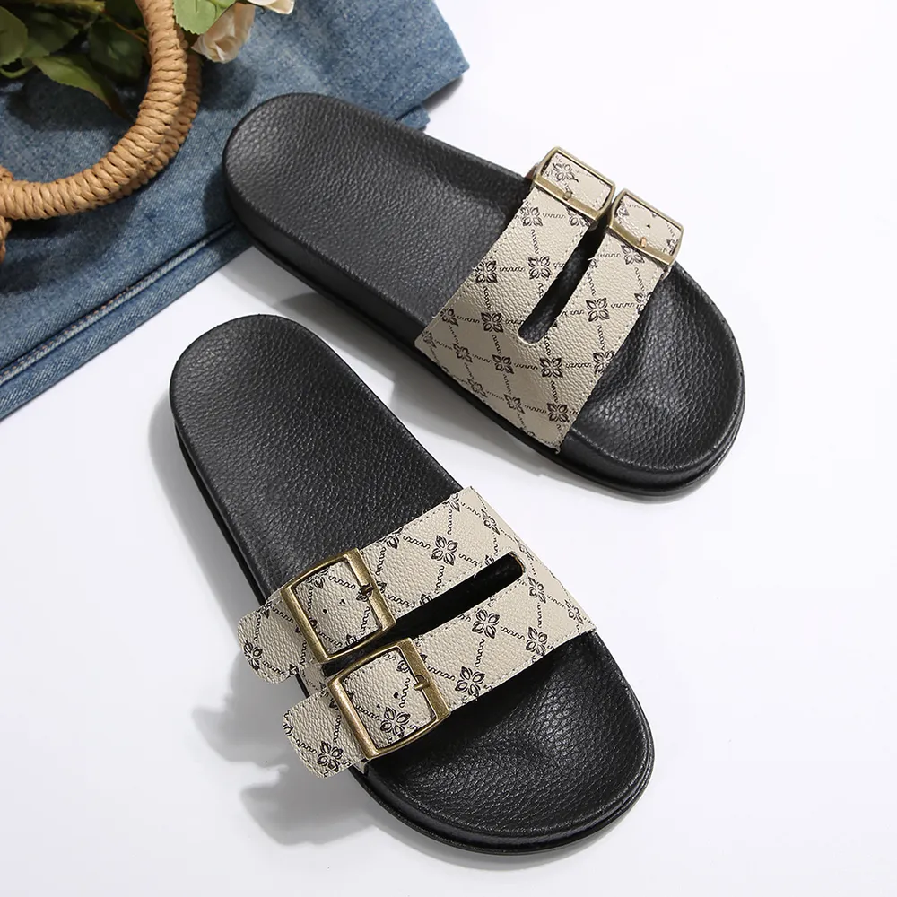 Open Toe Double Buckle Sandals, image 21