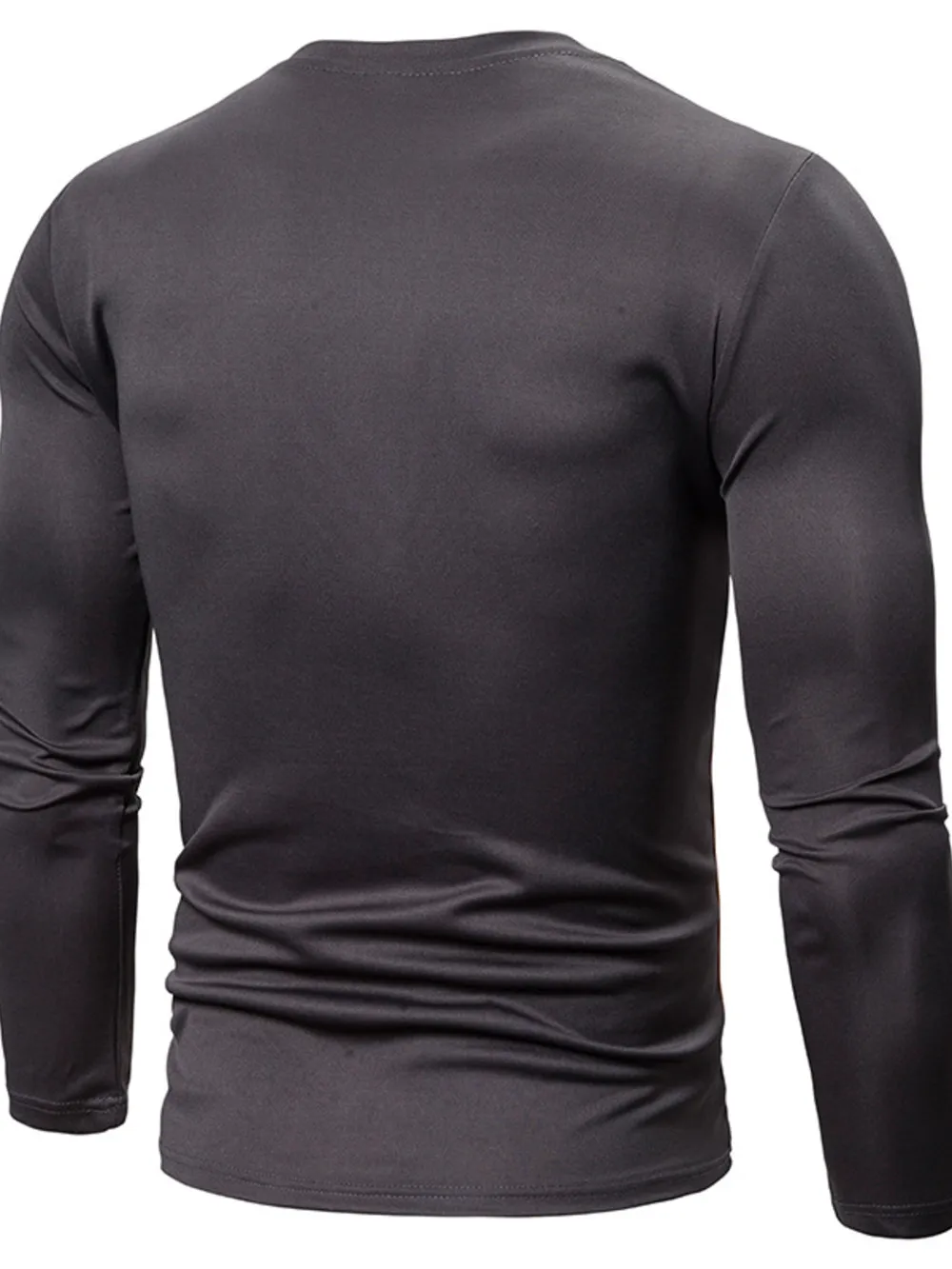 Men's Full Size Color Block Long Sleeve T-Shirt Plus Size, image 8