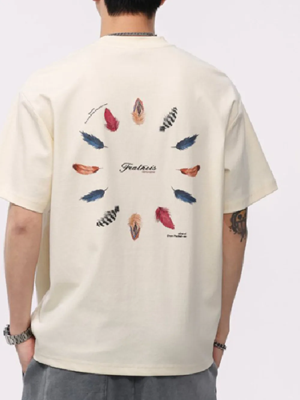 Men's Plus Size Round Neck Short Sleeve T-Shirt, image 5