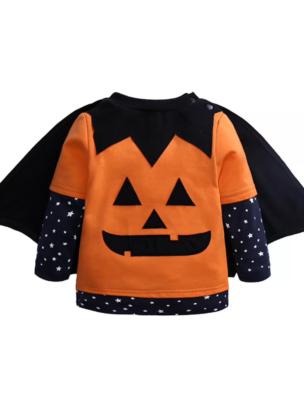 Children's Halloween Pumpkin Face Long Sleeve 4-Piece Set, image 4