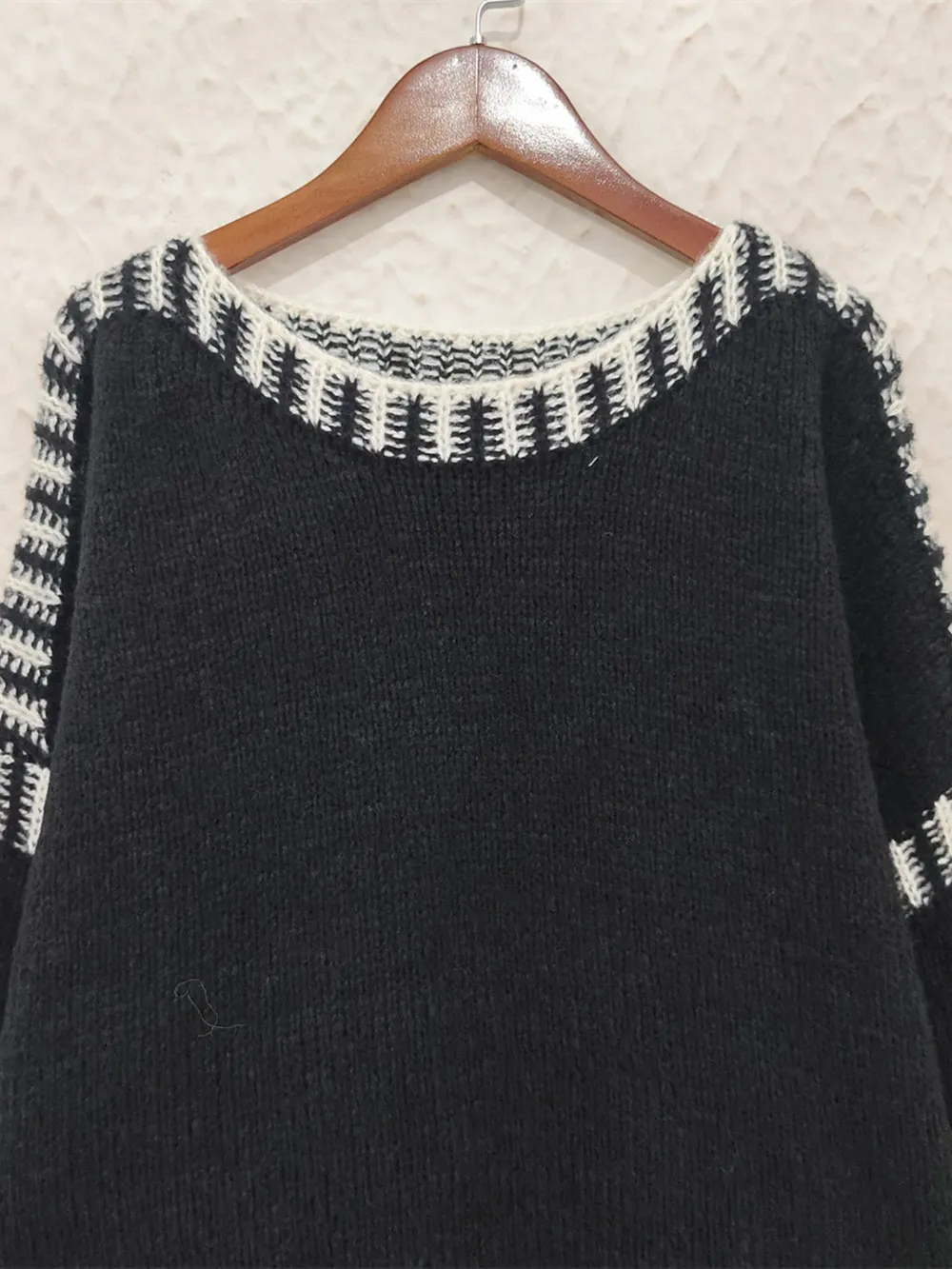 Contrast Trim Oversized Sweater, image 7