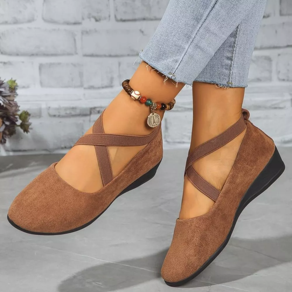 Round Toe Wedge Loafers, image 8